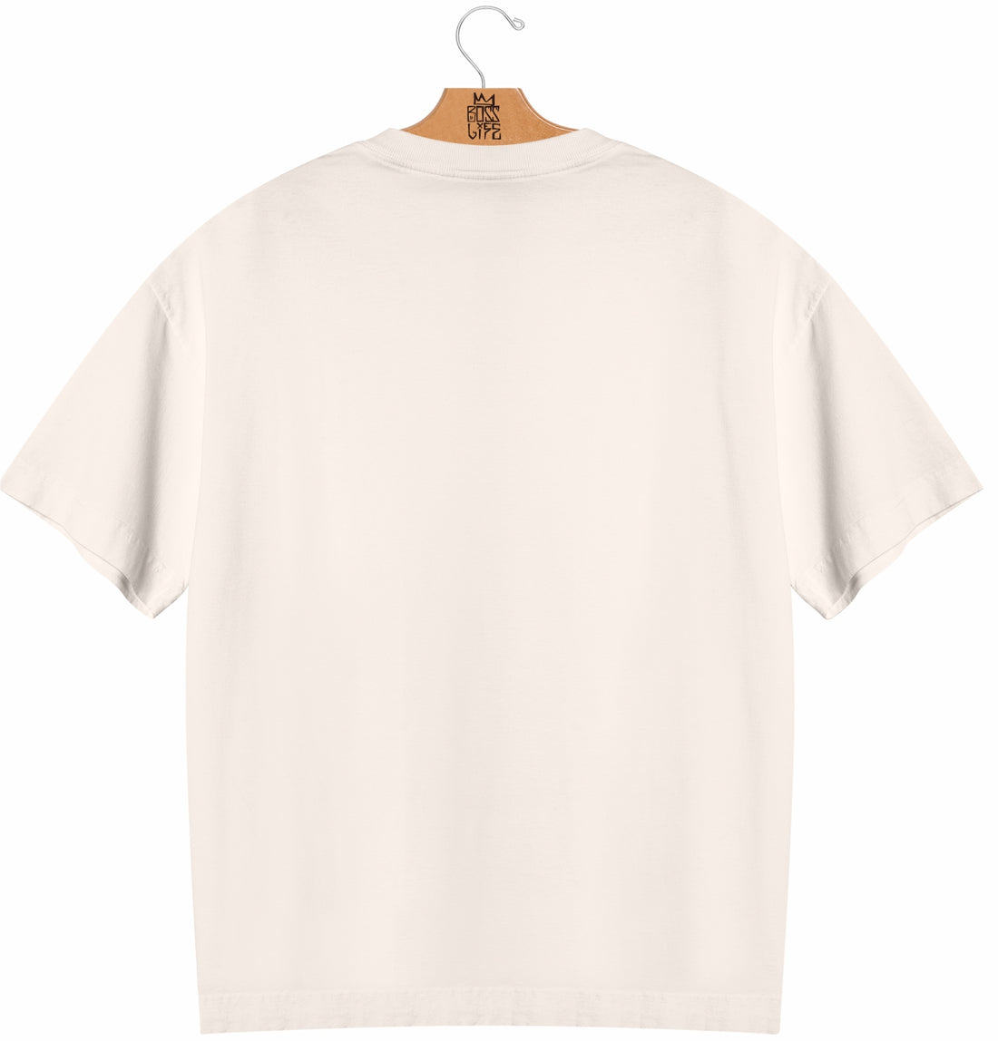 Camiseta Oversized Boss Life Drip - Off White