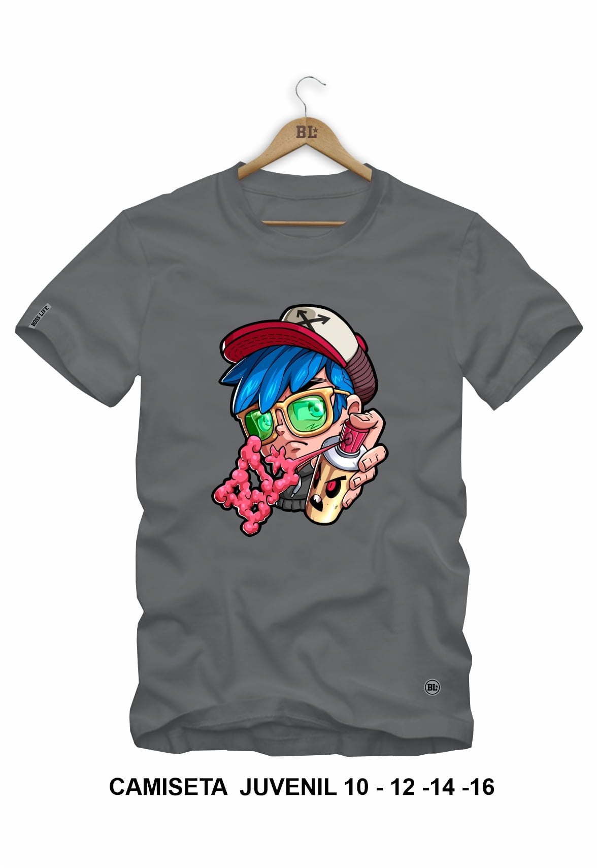 Camiseta Juvenil Graffiti Boy