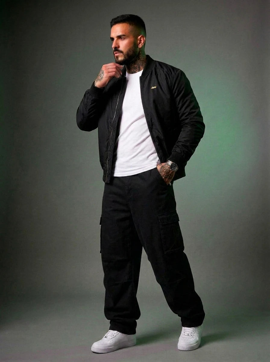 Jaqueta Sarja Boss Life Preto - Vista Frente