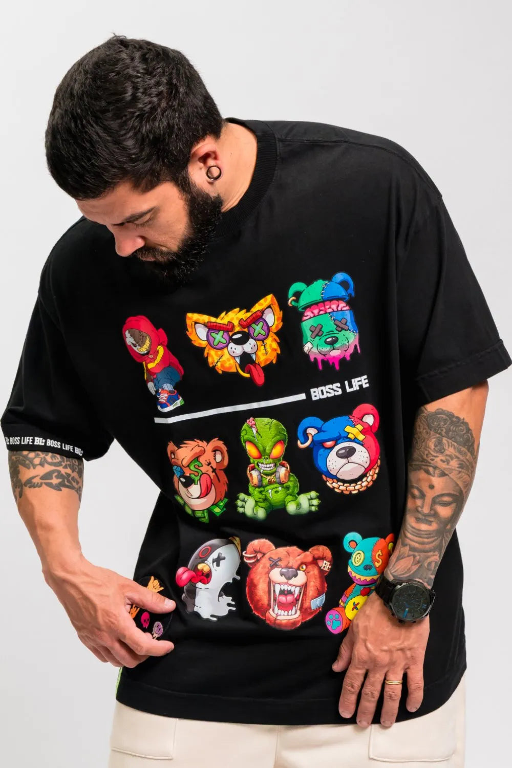 Camiseta Oversized Bl Plush Squad