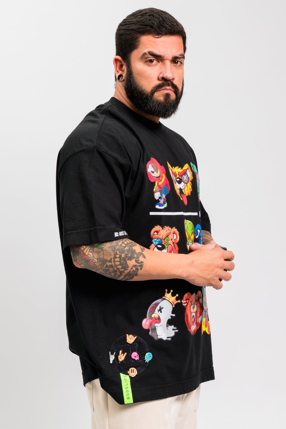 Camiseta Oversized Bl Plush Squad