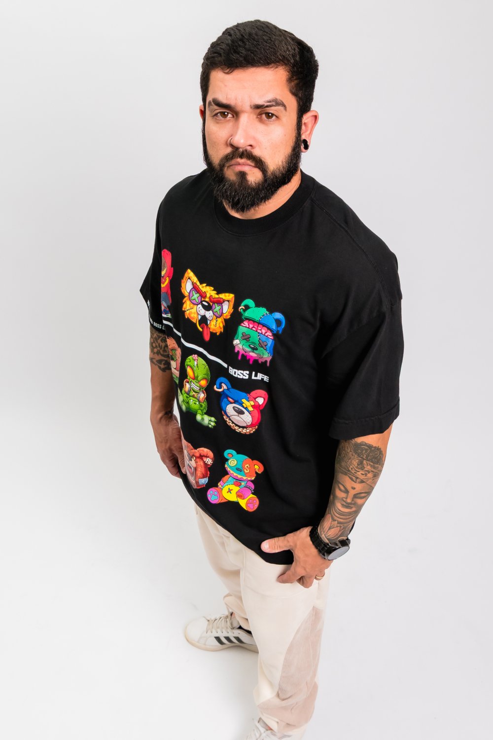 Camiseta Oversized Bl Plush Squad