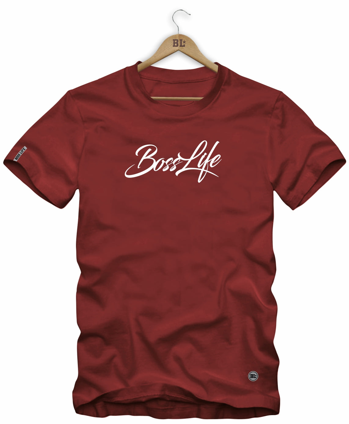 Camiseta Signature Boss Life, cor Vermelho, vista frontal
