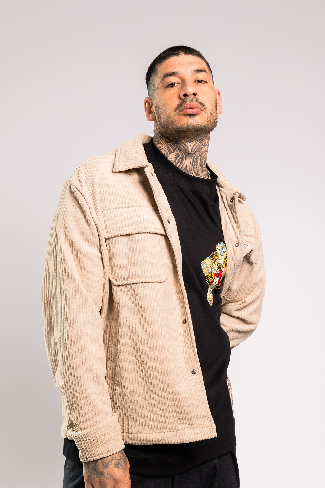 Camisa Forrada Veludo Cotelê Boss Life
