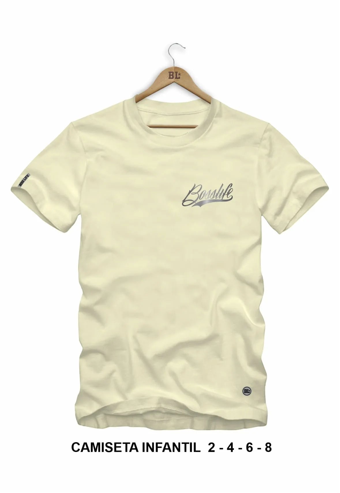CAMISETA INFANTIL NEW BOSS 2 SILVER