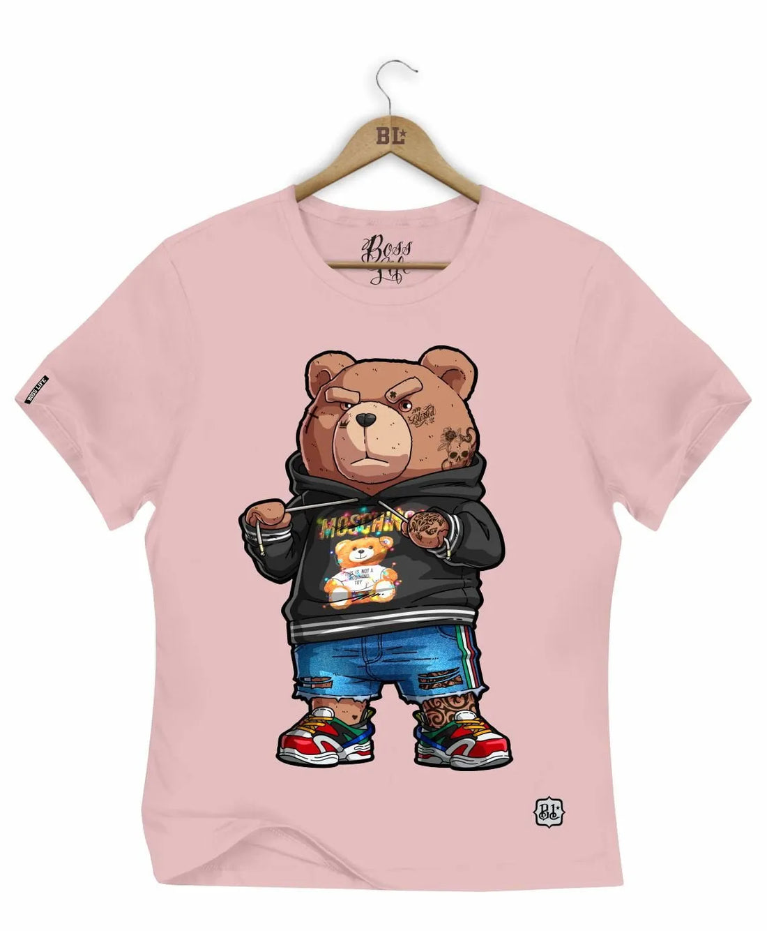Camiseta Baby Look Bear Streetwear