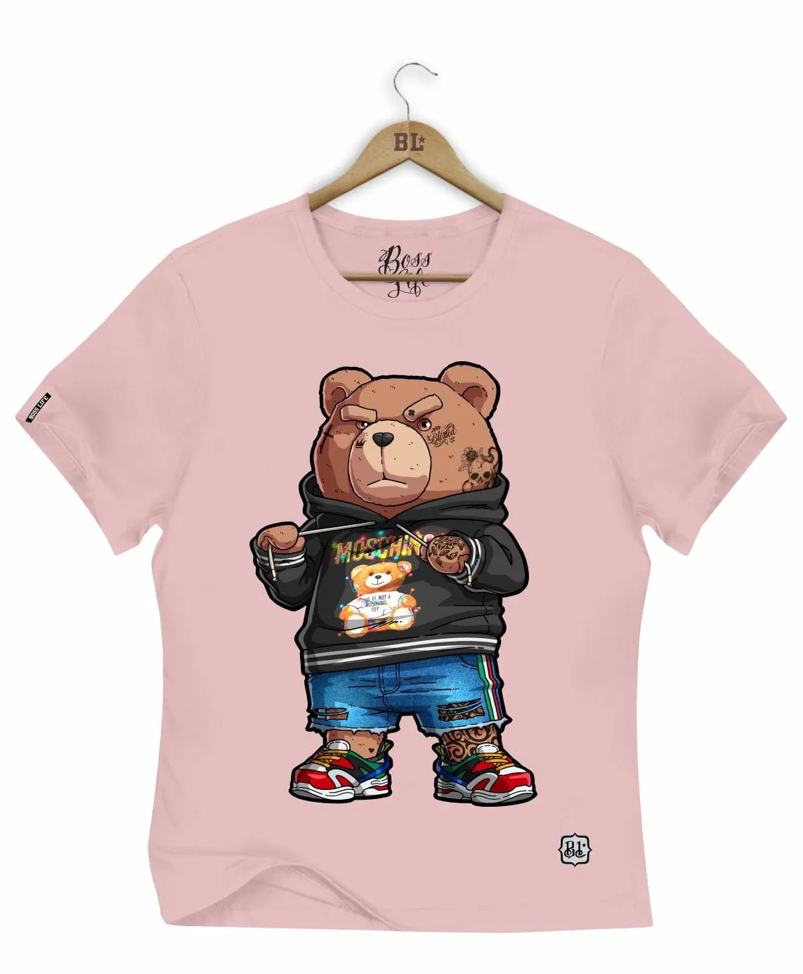 Camiseta Baby Look Bear Streetwear