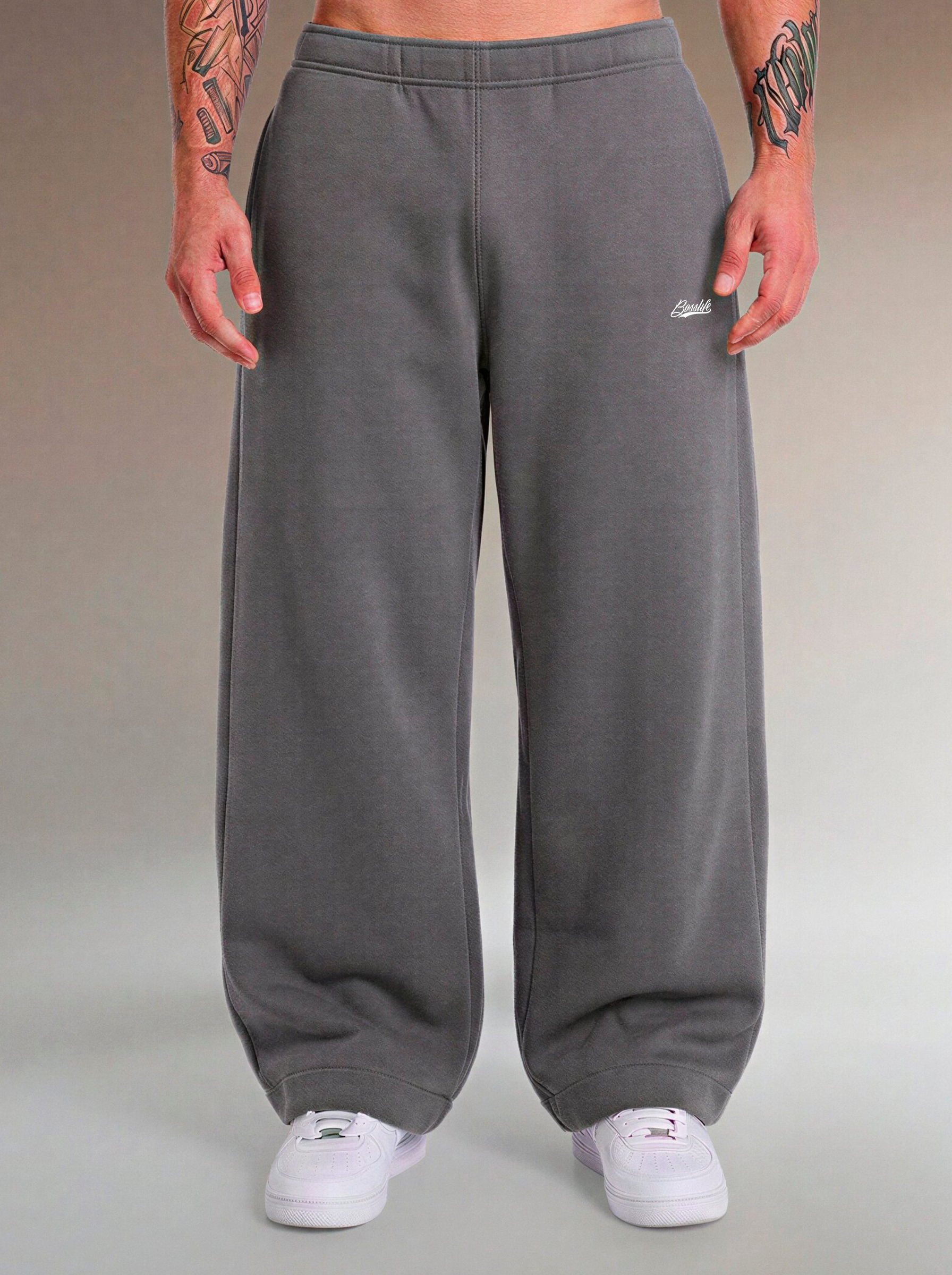 Calça Moletom Boss Life Chumbo frente