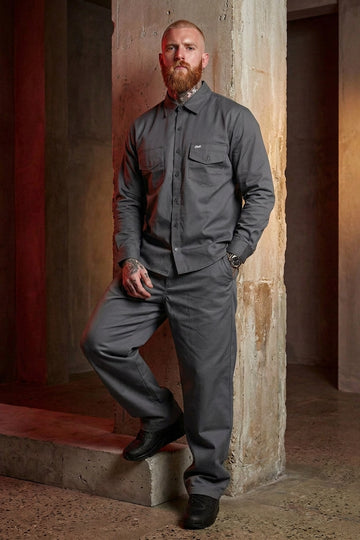 Calça Alfaiataria Boss Life Chumbo - Vista Frontal