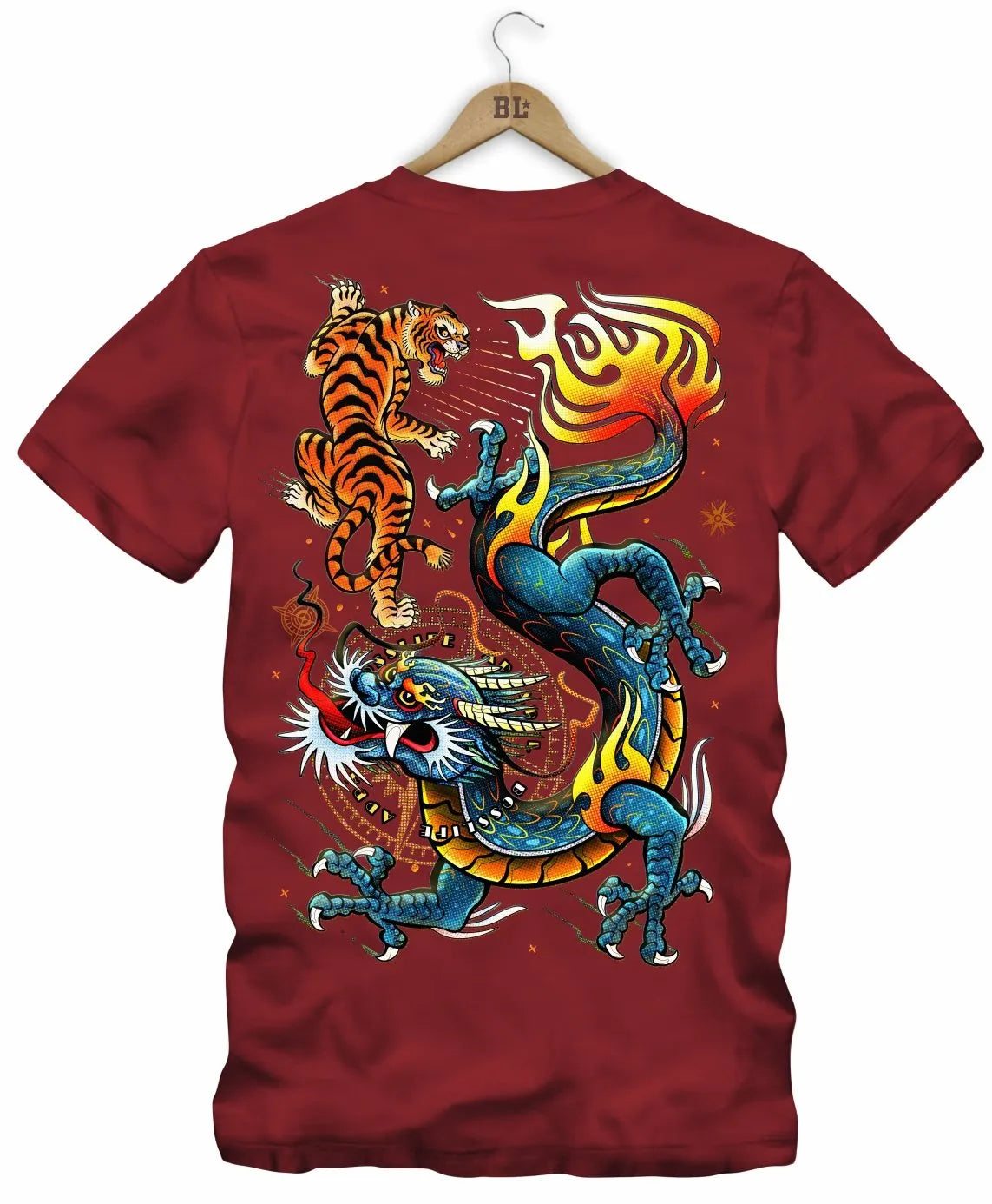 Camiseta Tigre Frente e Costas