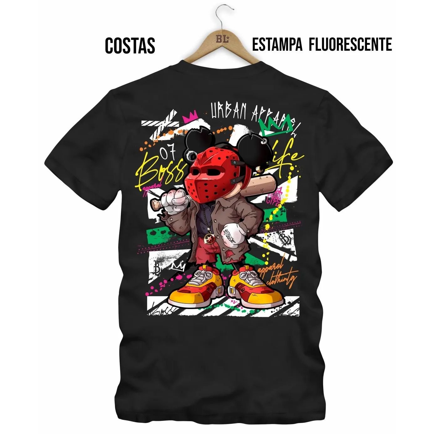 Camiseta Bl Dark Shine Hockey Mouse
