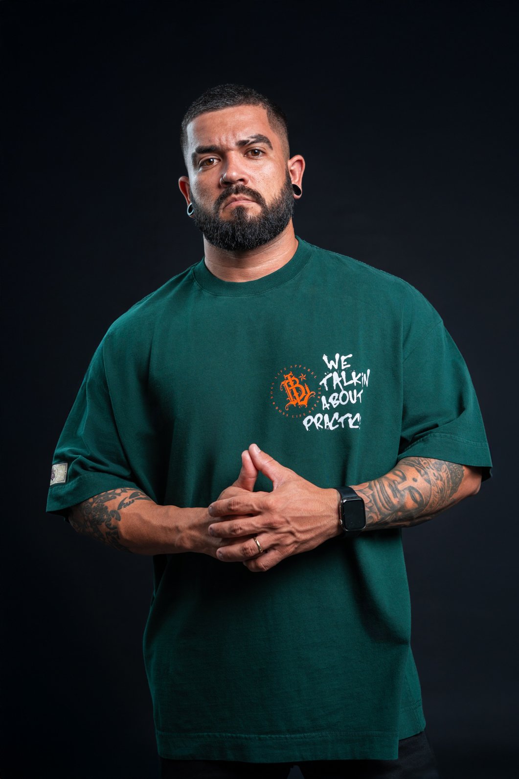 Camiseta Oversized Boss Life Basket Angel Frente e Costas