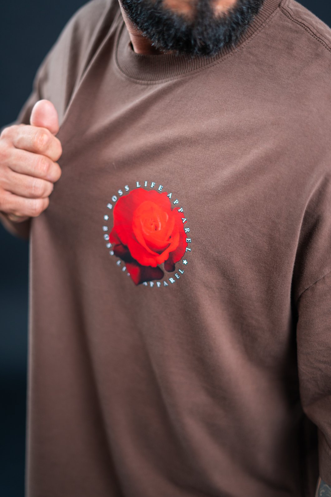 Camiseta Oversized Roses Frente e Costas