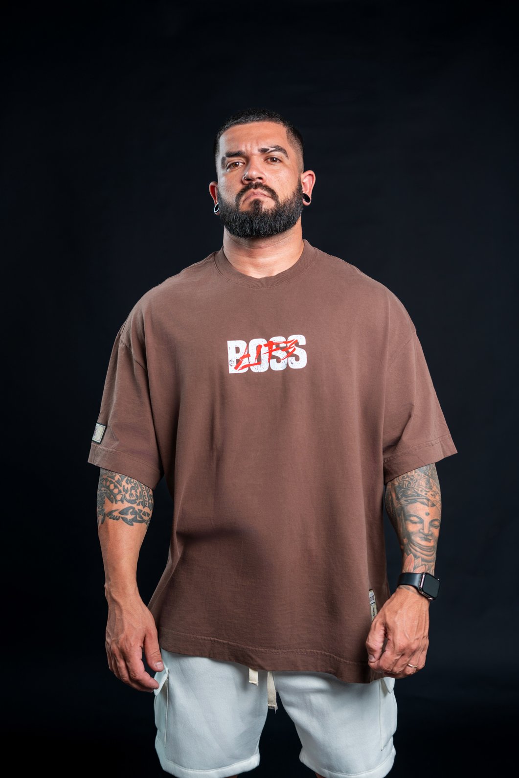Camiseta Oversized Boss Moves Frente e Costas