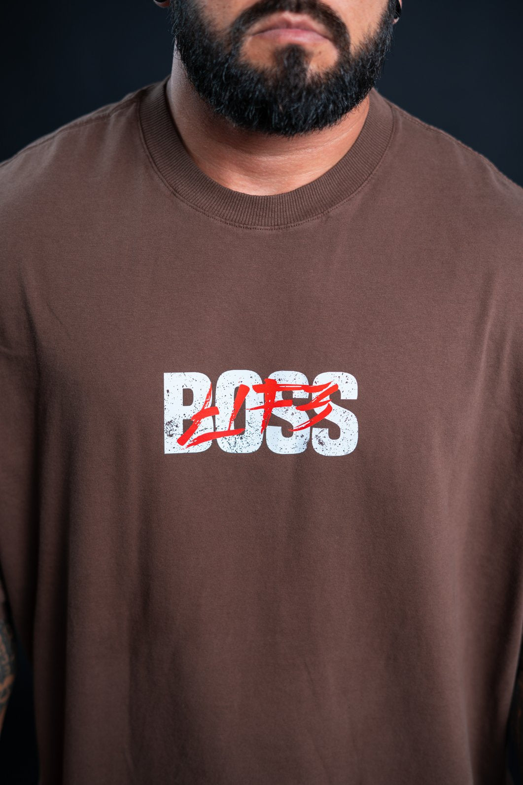 Camiseta Oversized Boss Moves Frente e Costas