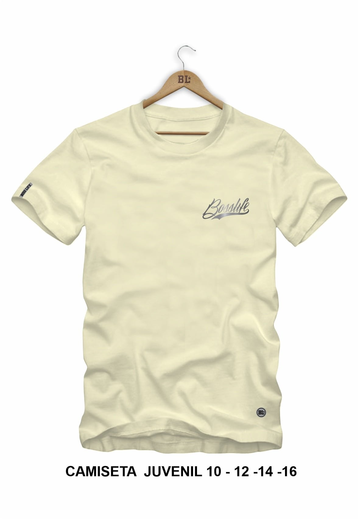 CAMISETA JUVENIL NEW BOSS 2 SILVER