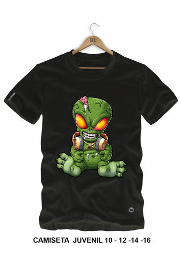 Camiseta Juvenil Alien 