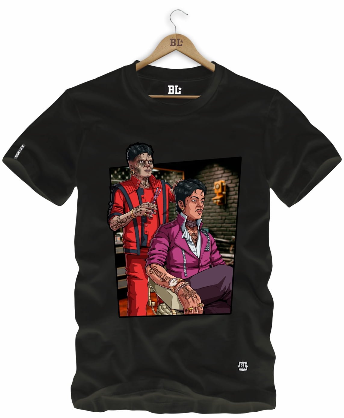 Camiseta Michael e Prince