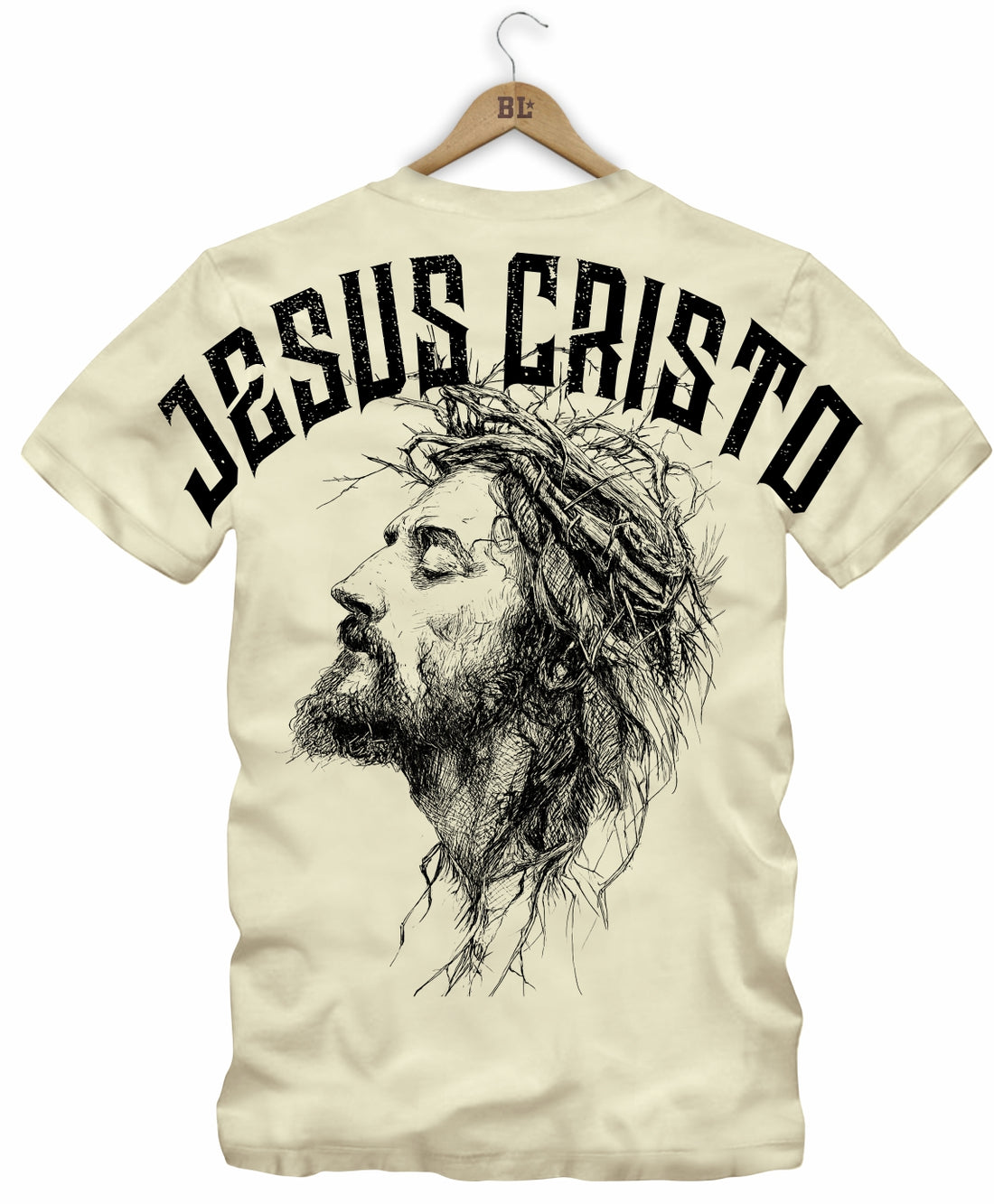 Camiseta Jesus Cristo Boss Life - Off White - Frente