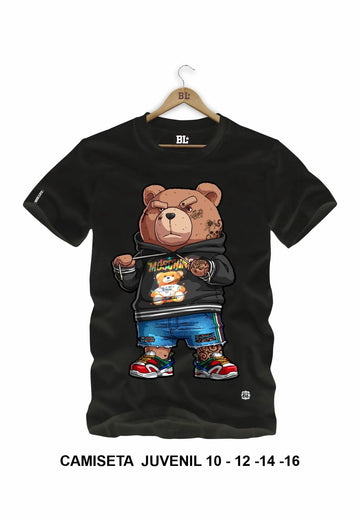 Camiseta Juvenil Bear Streetwear