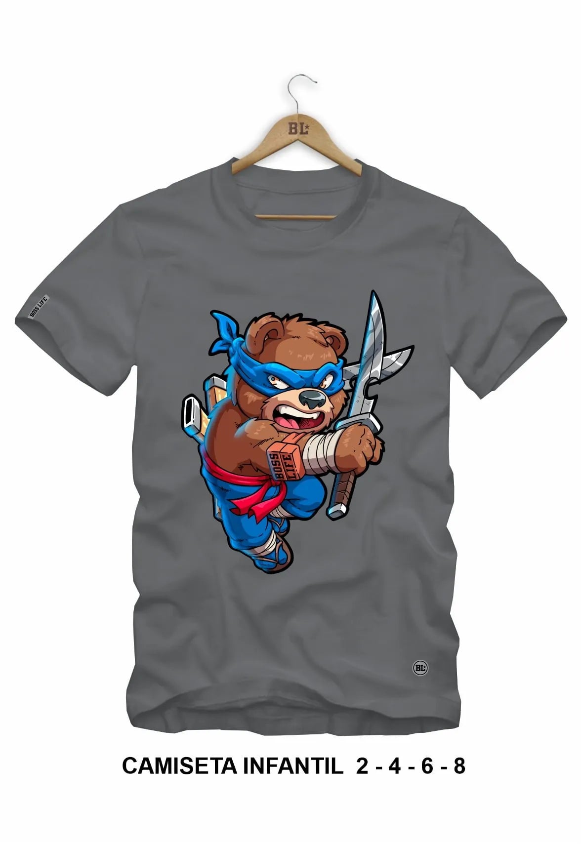 Camiseta Infantil Bear Ninja