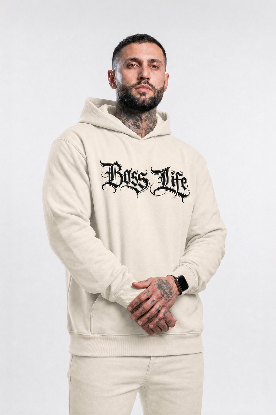 Moletom Gothic Boss Life Preto - Frente