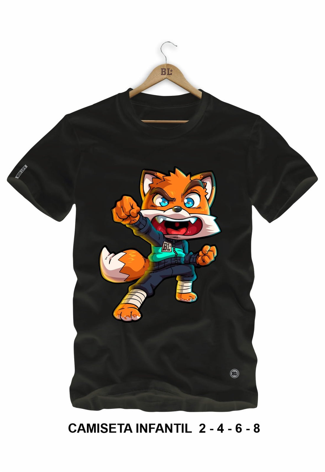 Camiseta Infantil Shinobi Fox