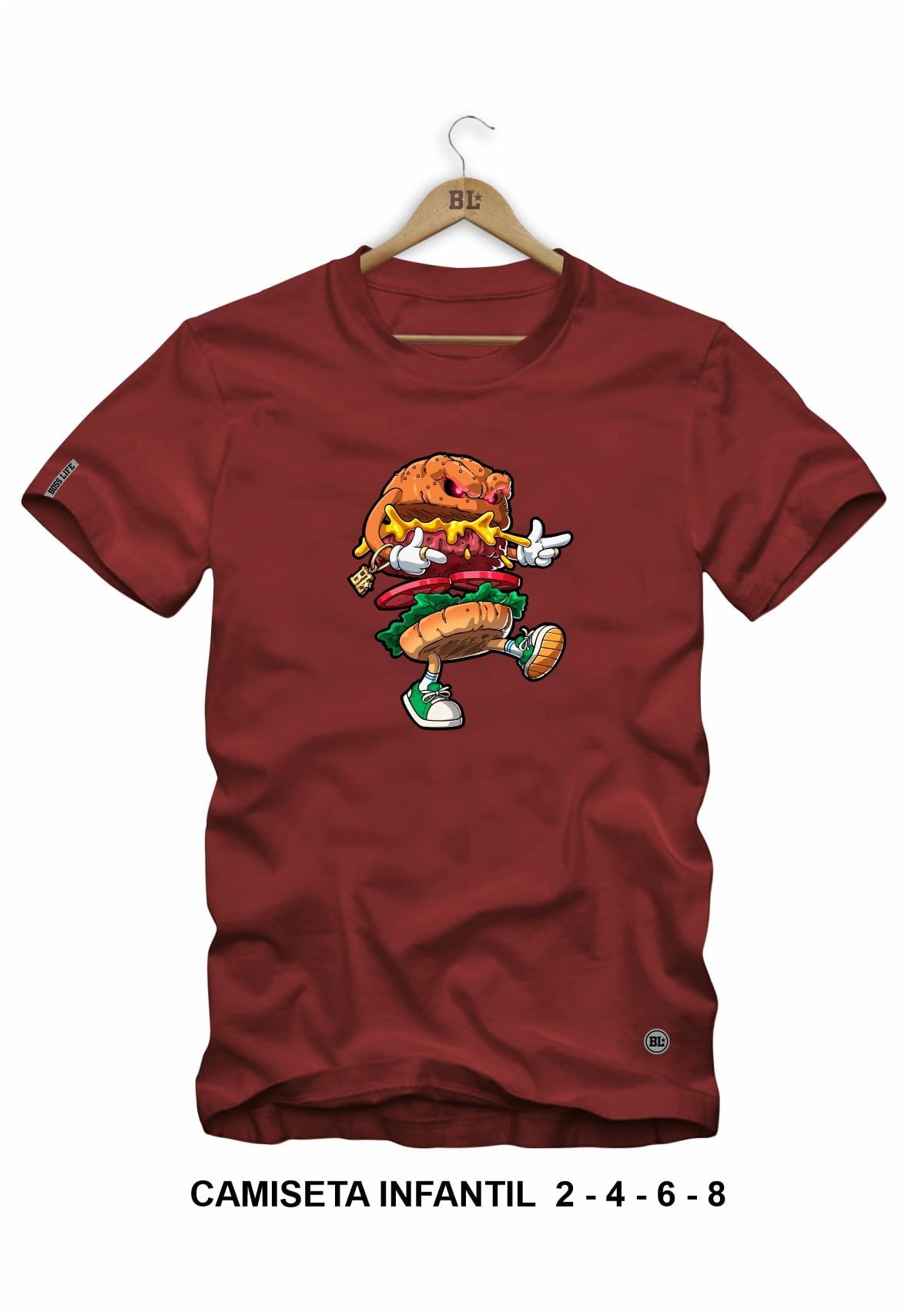 Camiseta Infantil Hamburguer Boss