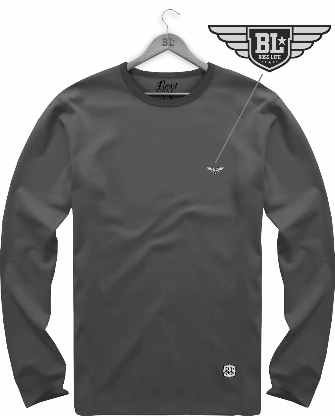 Camiseta Manga Longa Brasão Bl Wings 2