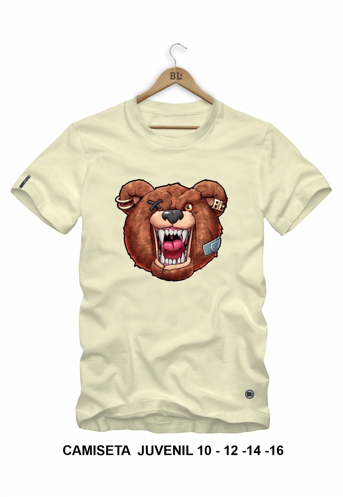 Camiseta Juvenil Angry Bear 