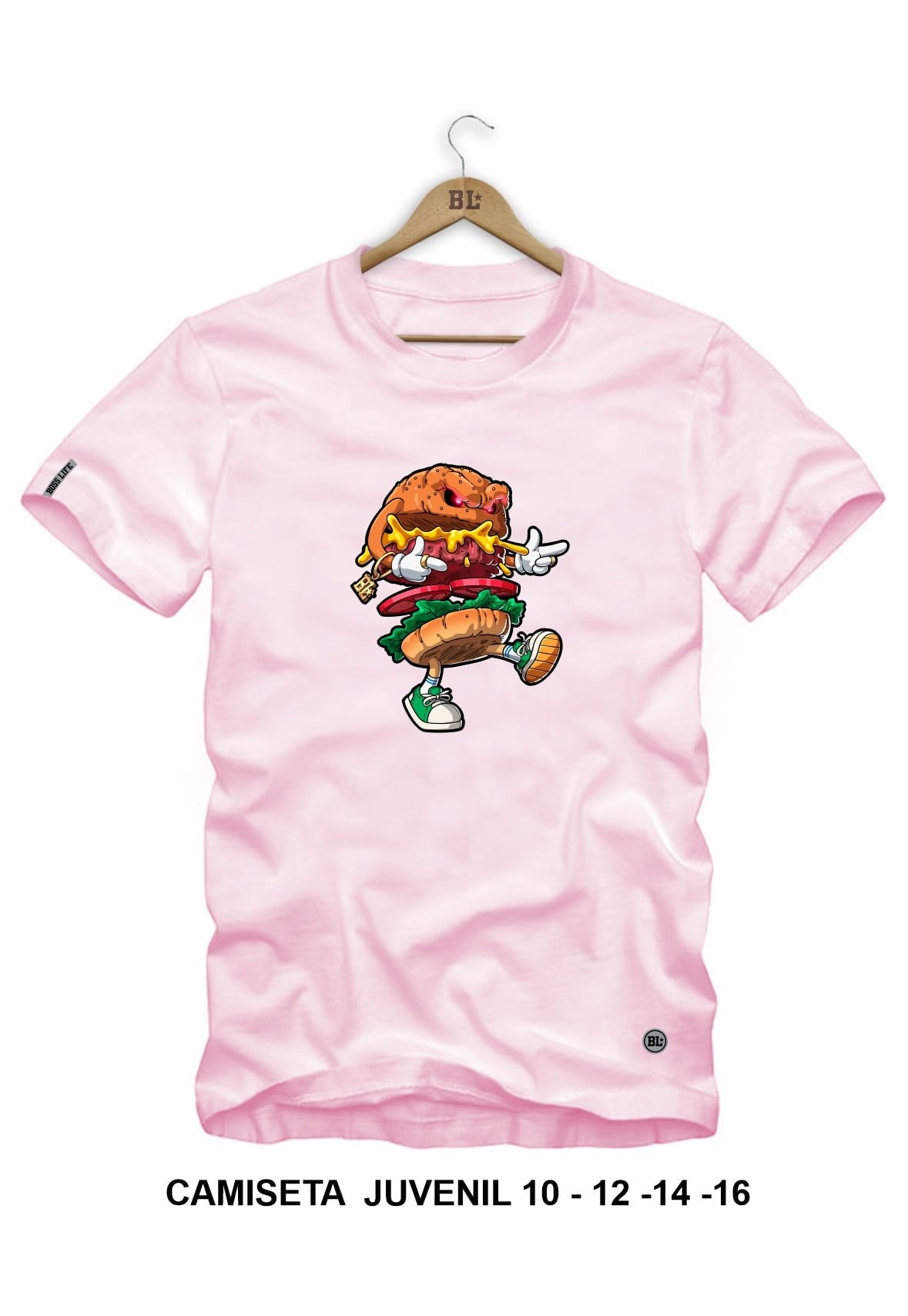 Camiseta Juvenil Hamburguer Boss
