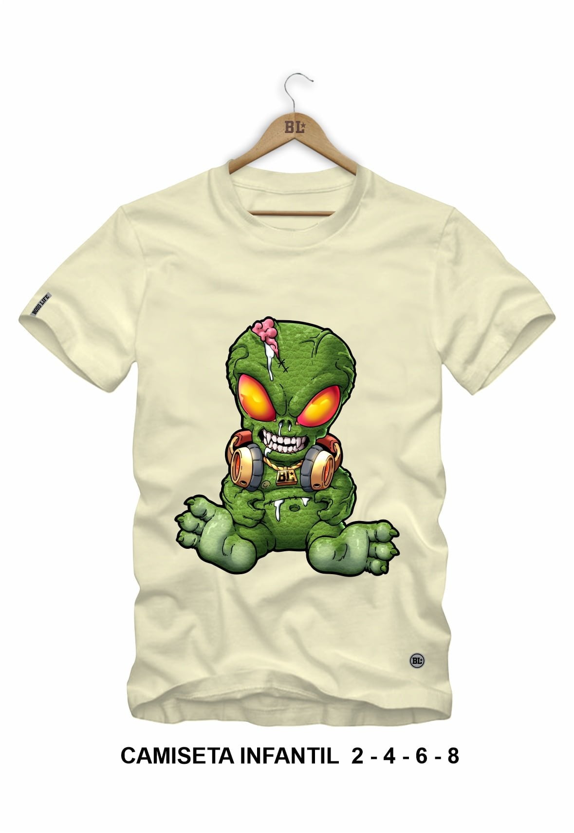 Camiseta Infantil Alien