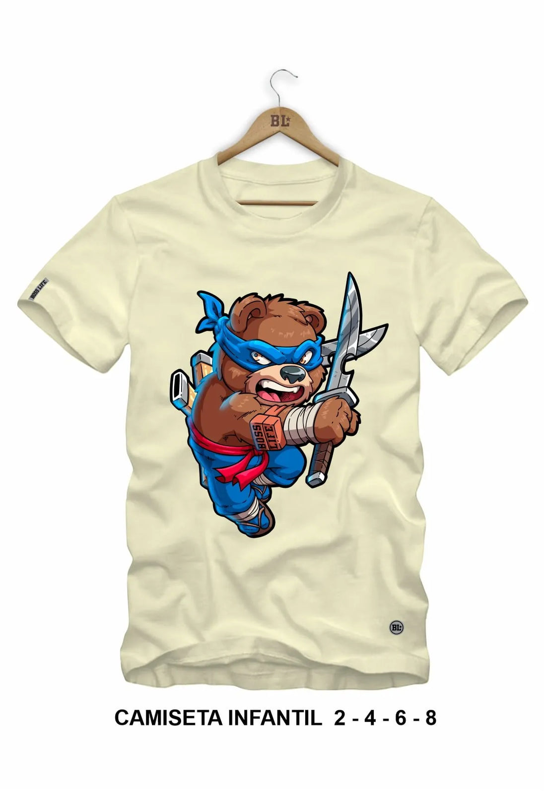 Camiseta Infantil Bear Ninja