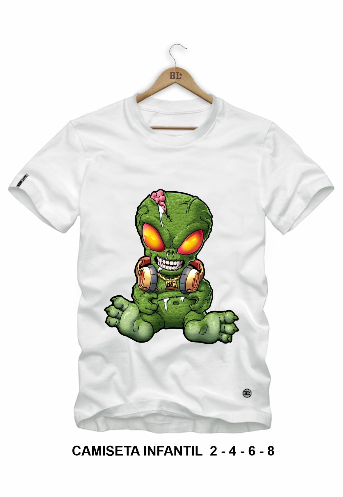 Camiseta Infantil Alien