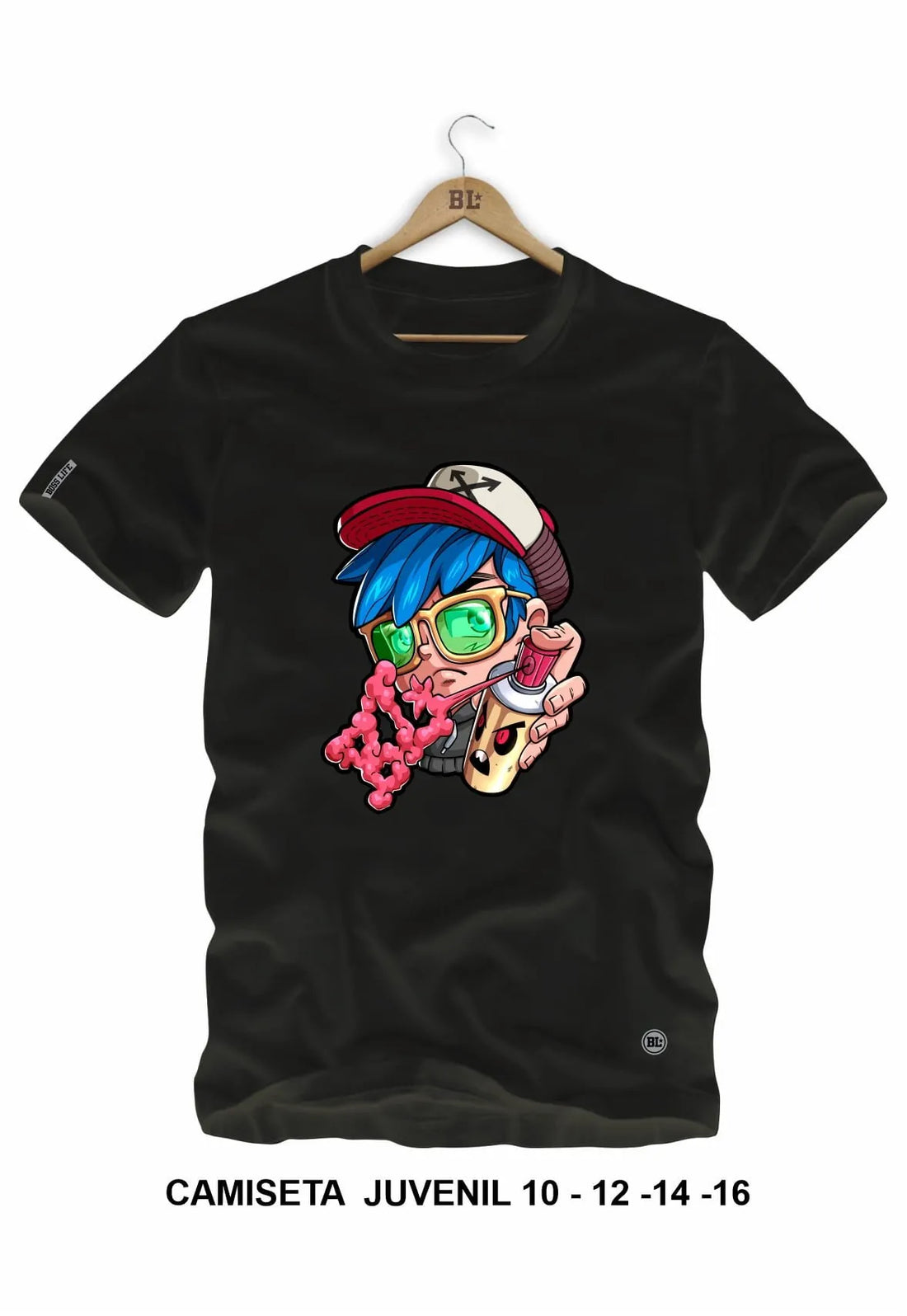 Camiseta Juvenil Graffiti Boy