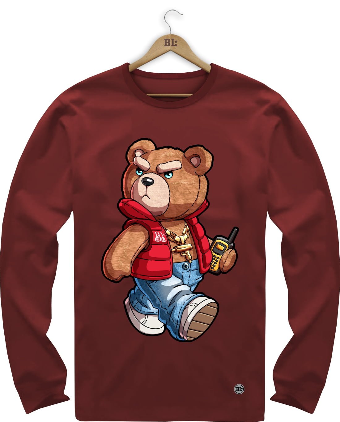 Camiseta Manga Longa Stylish Bear