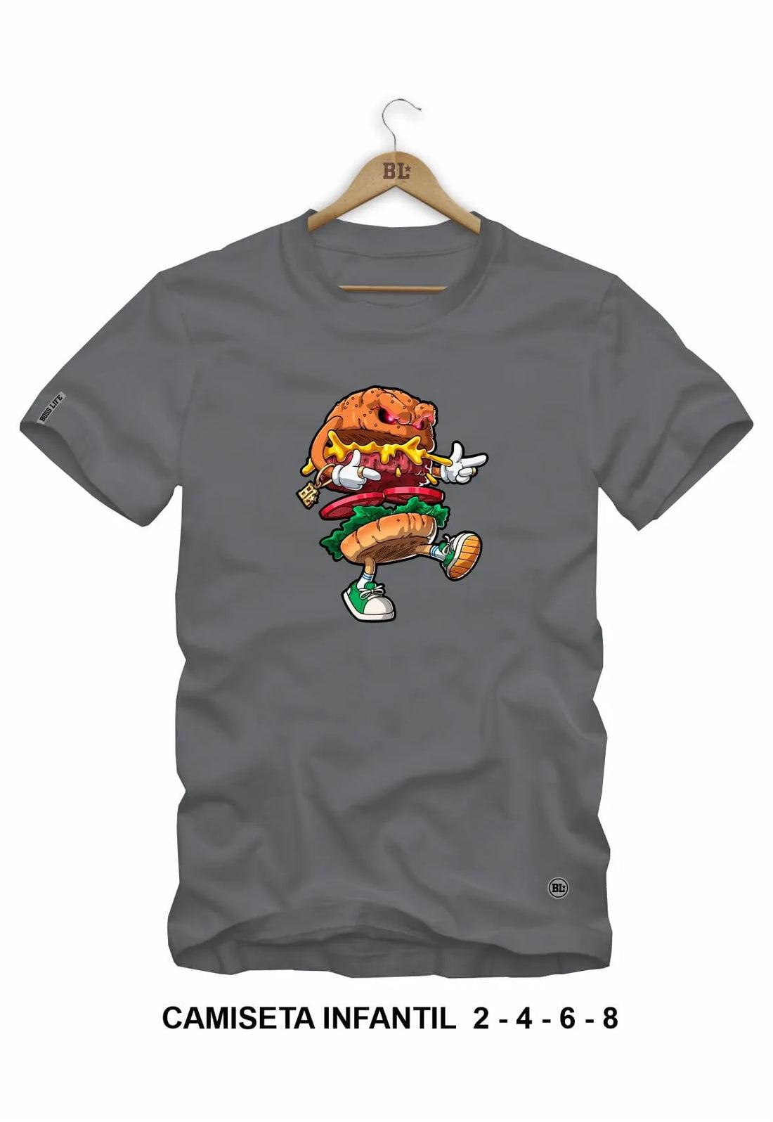 Camiseta Infantil Hamburguer Boss