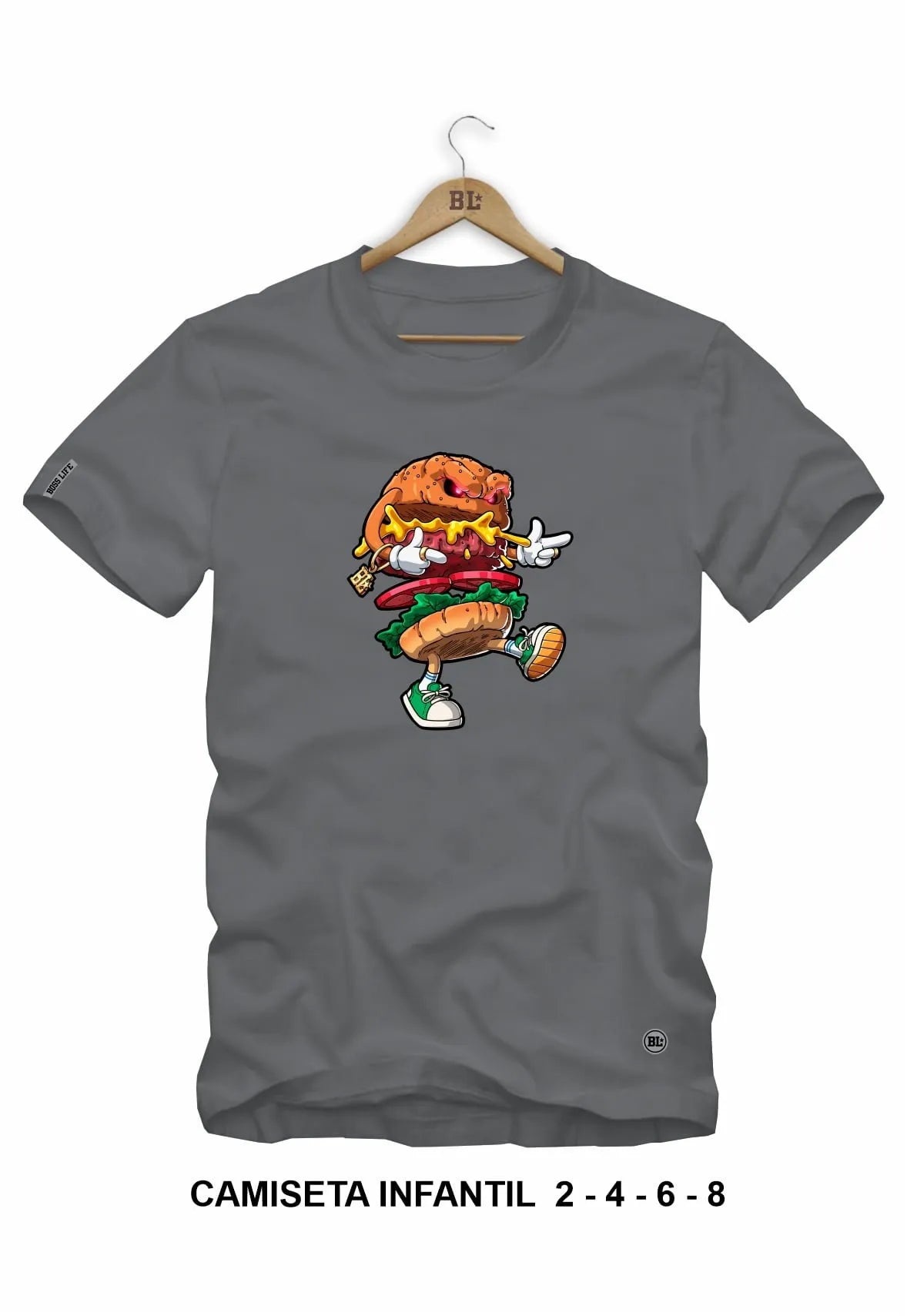 Camiseta Infantil Hamburguer Boss