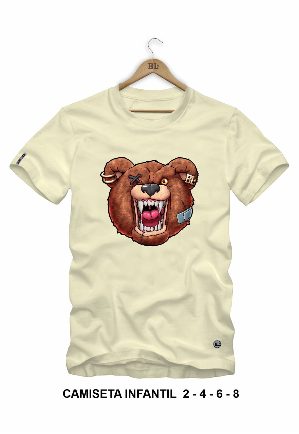 Camiseta Infantil Angry Bear