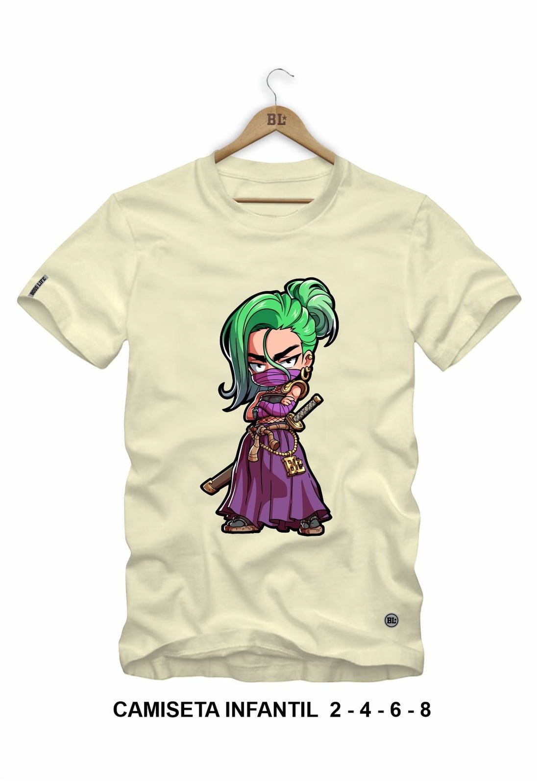 Camiseta Infantil Purple Ninja