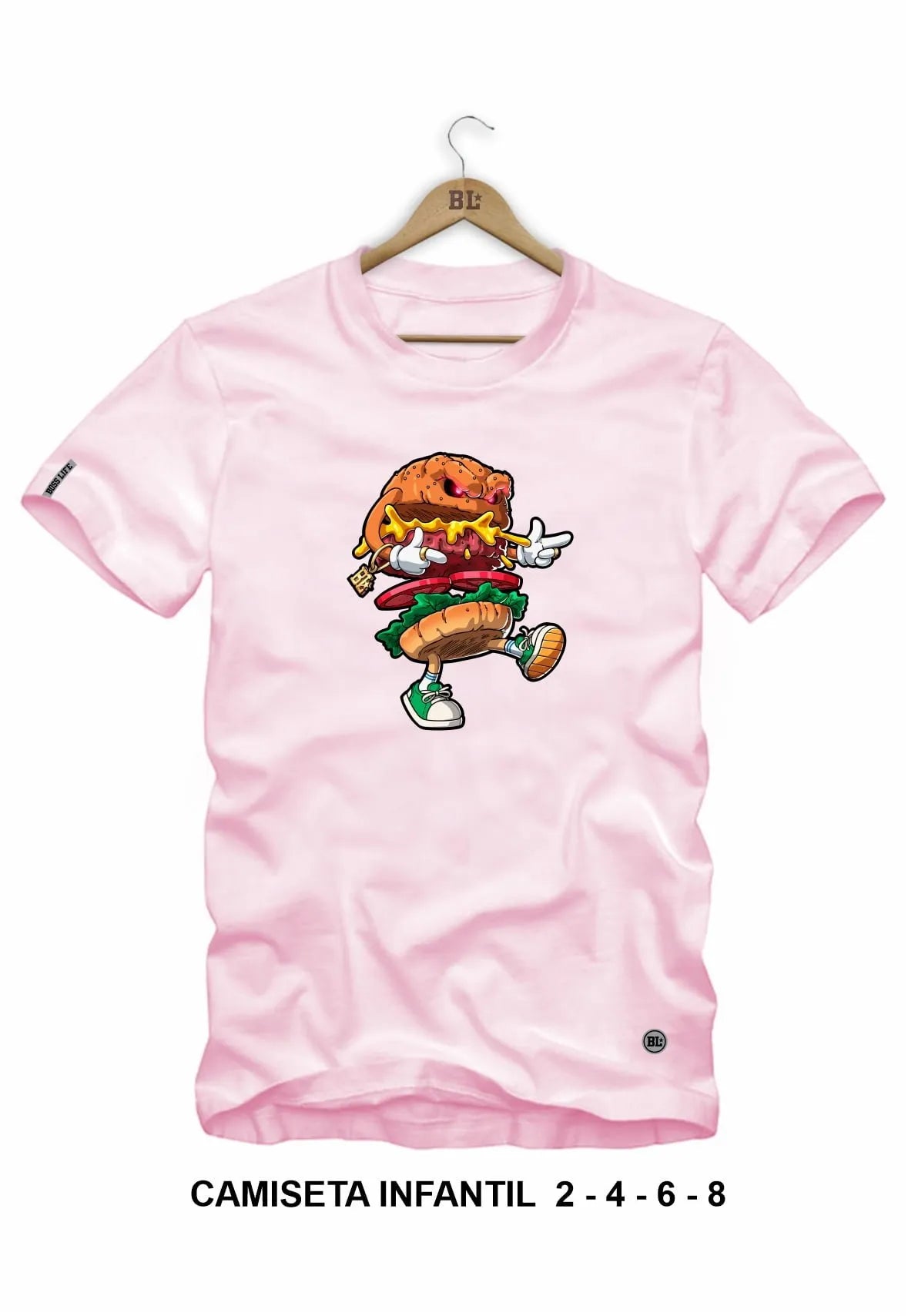 Camiseta Infantil Hamburguer Boss