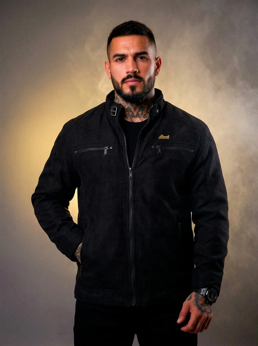 Jaqueta Sarja 02 Boss Life Preto frente