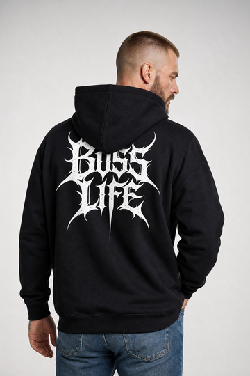 Moletom Metal Boss Life Preto costas