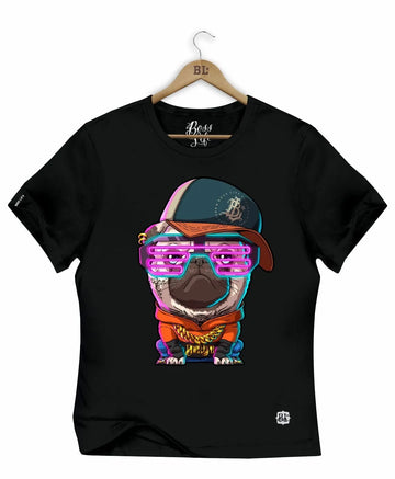 Camiseta Baby Look Pug Boss