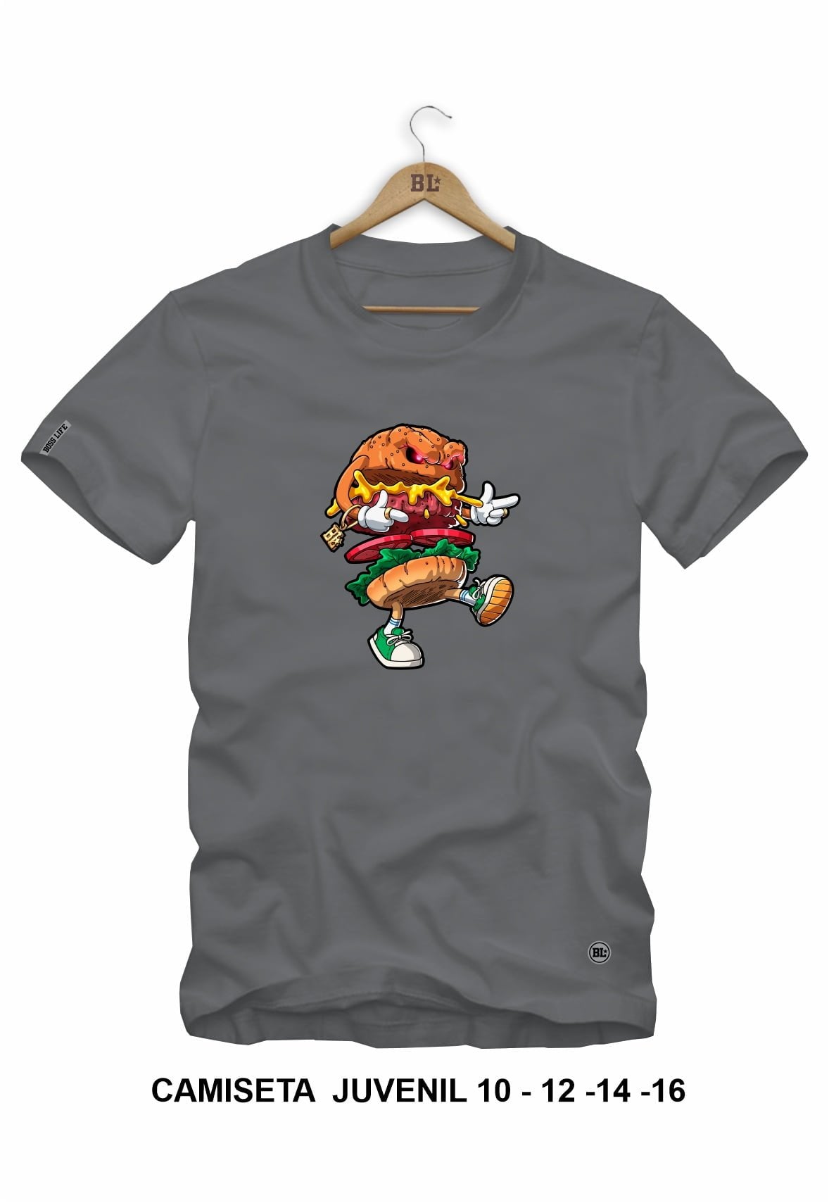 Camiseta Juvenil Hamburguer Boss