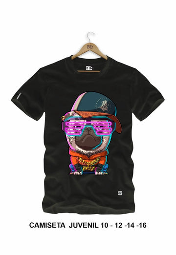 Camiseta Juvenil Pug Boss