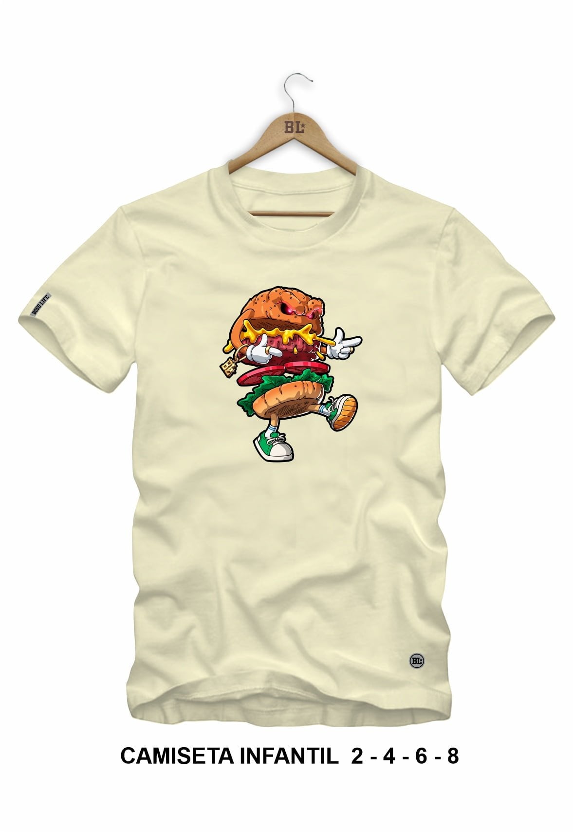 Camiseta Infantil Hamburguer Boss