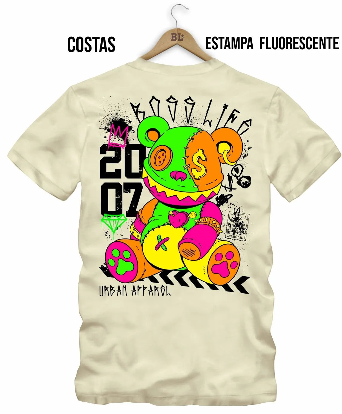 Camiseta Bl Dark Shine Bear Retail