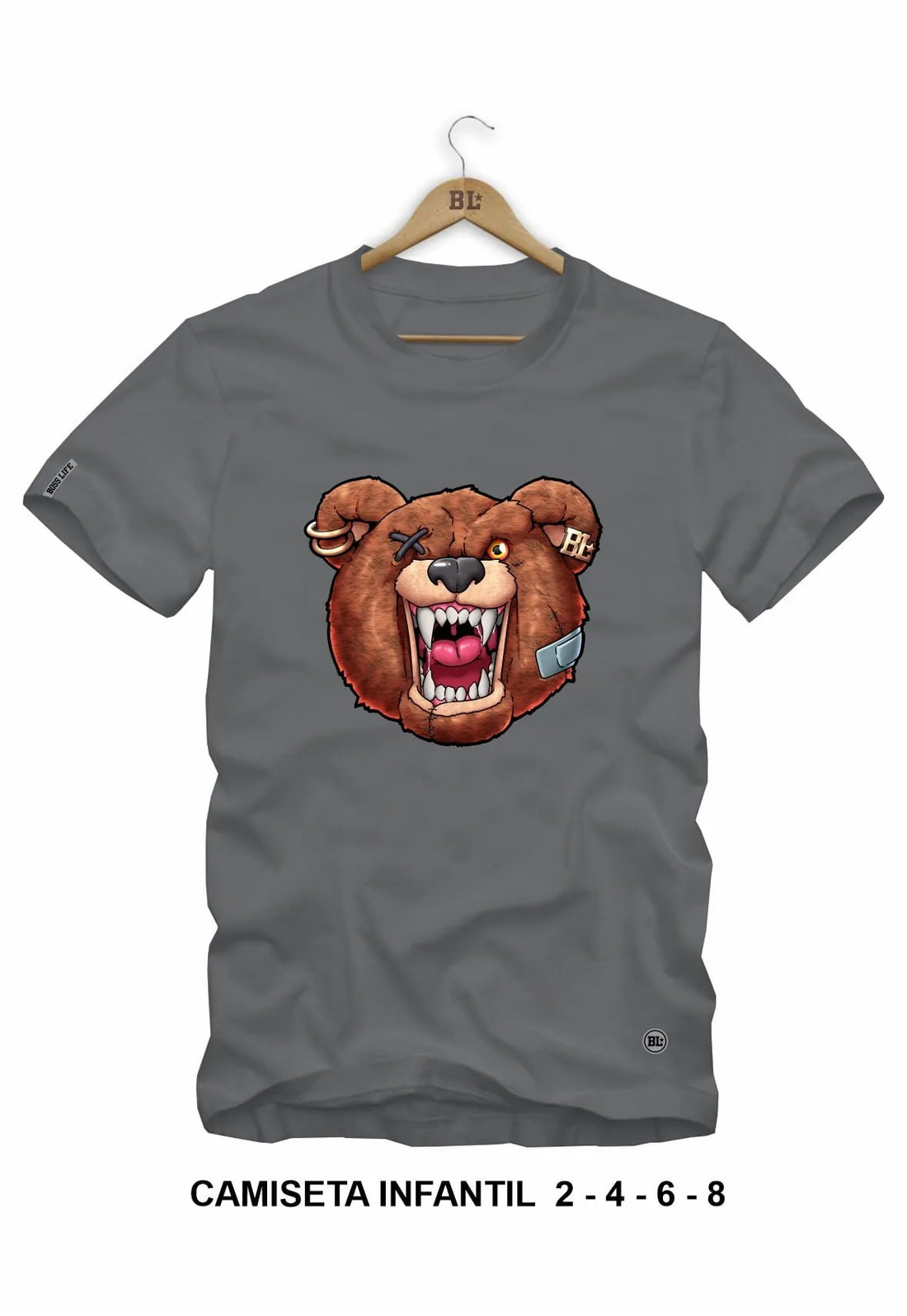 Camiseta Infantil Angry Bear