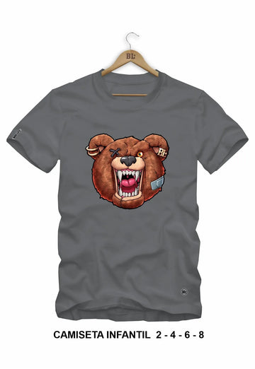 Camiseta Infantil Angry Bear
